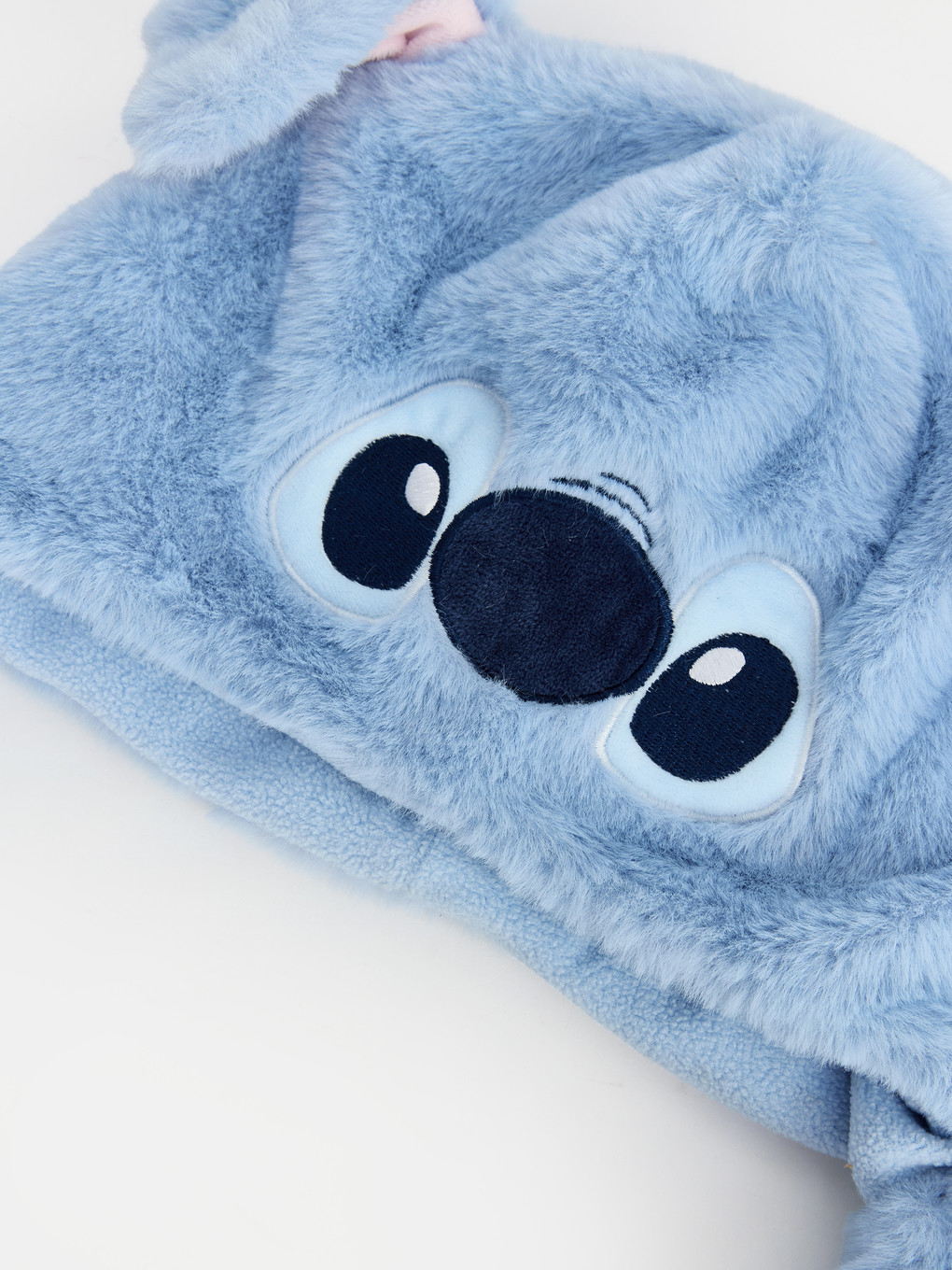 Mavi Stitch Nakışlı Kız Çocuk Kar Şapkası-2