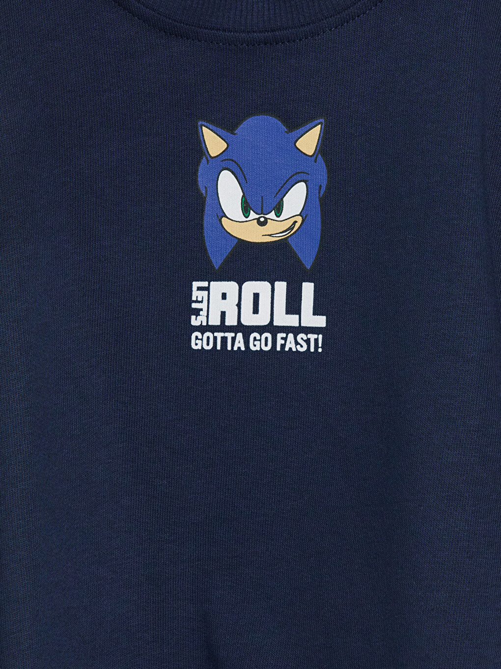 Lacivert Sonic Baskılı Erkek Çocuk Sweatshirt-3