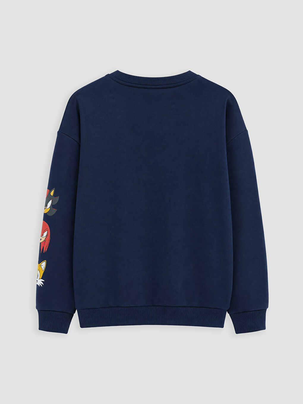 Lacivert Sonic Baskılı Erkek Çocuk Sweatshirt-4