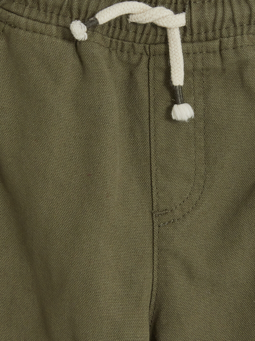 Elastic Waist Boys' Gabardine Trousers-1
