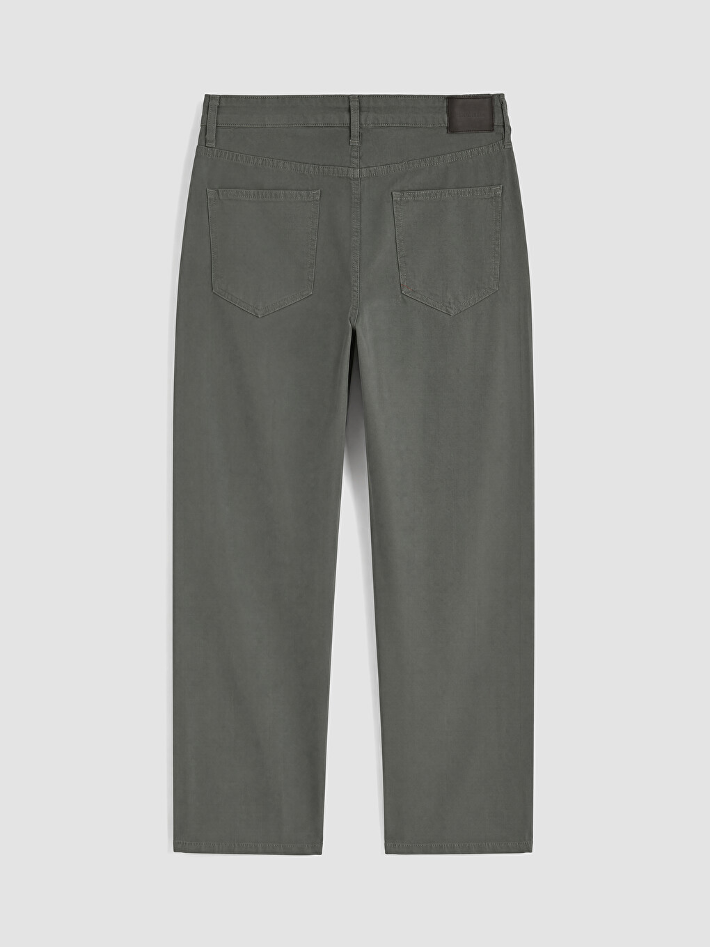 Gri Regular Fit Keten Karışımlı Erkek Pantolon-5