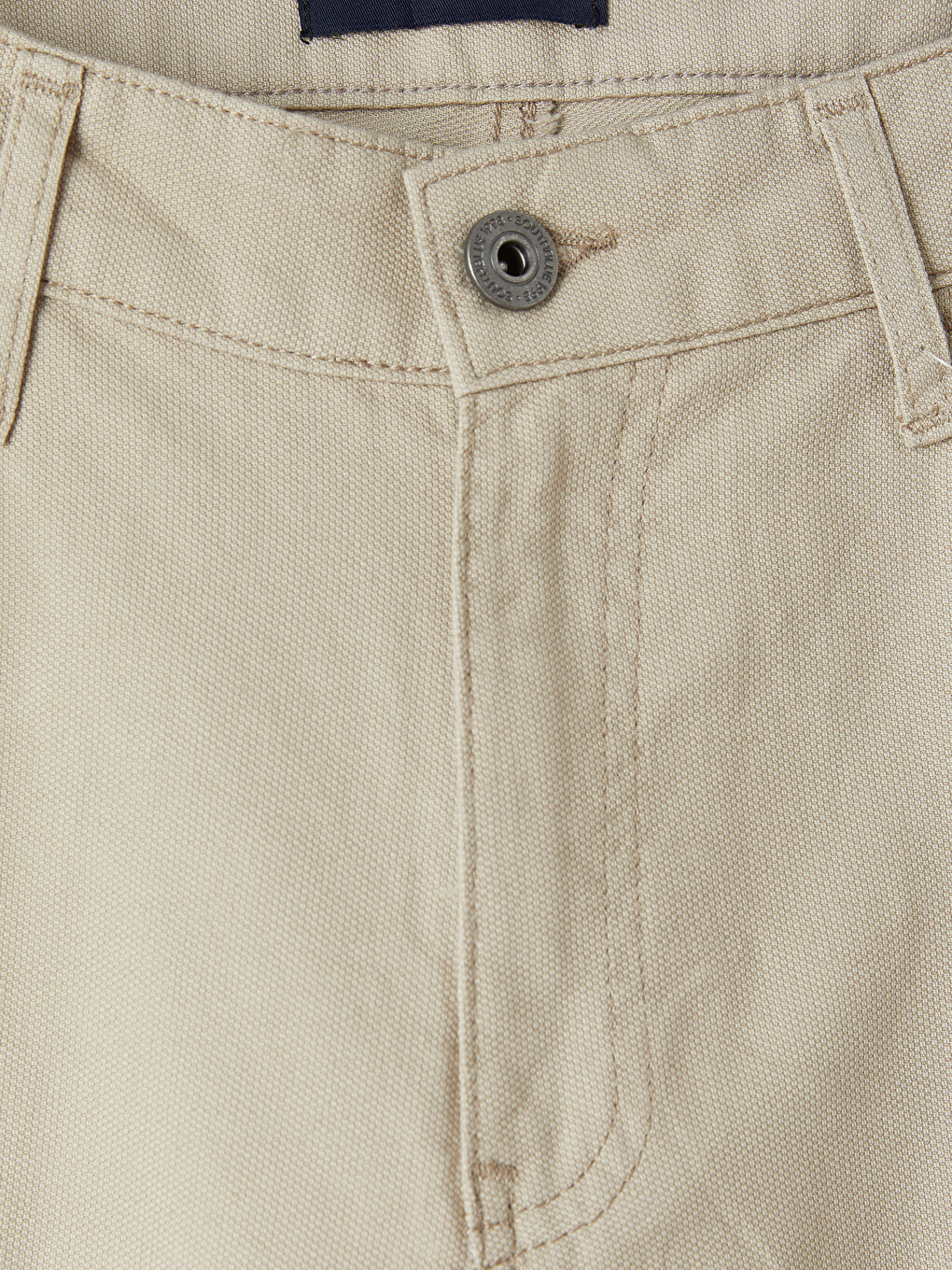 Bej Regular Fit Keten Karışımlı Erkek Pantolon-6