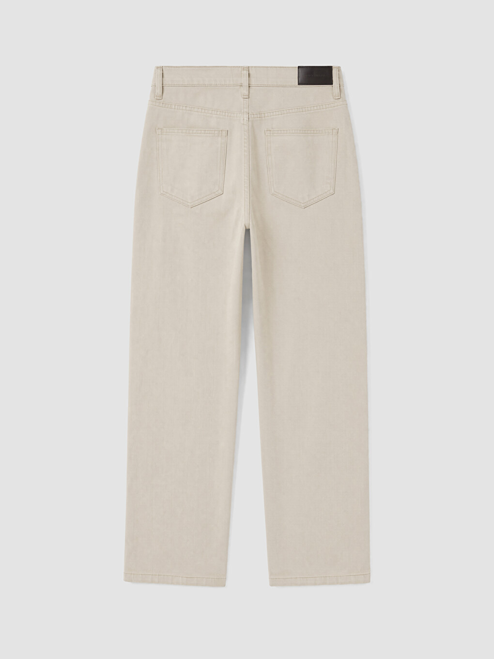 Bej Regular Fit Keten Karışımlı Erkek Pantolon-7