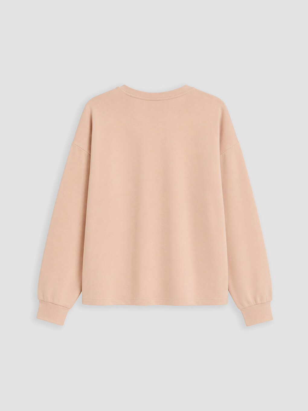 Kahverengi Oversize Soft Touch Kadın Sweatshirt-6