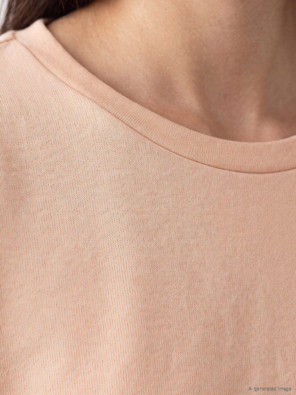 Kahverengi Oversize Soft Touch Kadın Sweatshirt-2