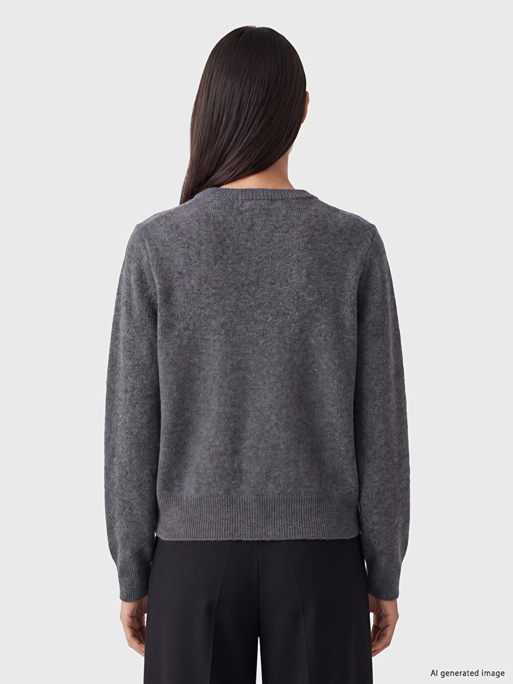 Cardigan En Maille Pour Femme À Motif Argyle À Col Rond-3