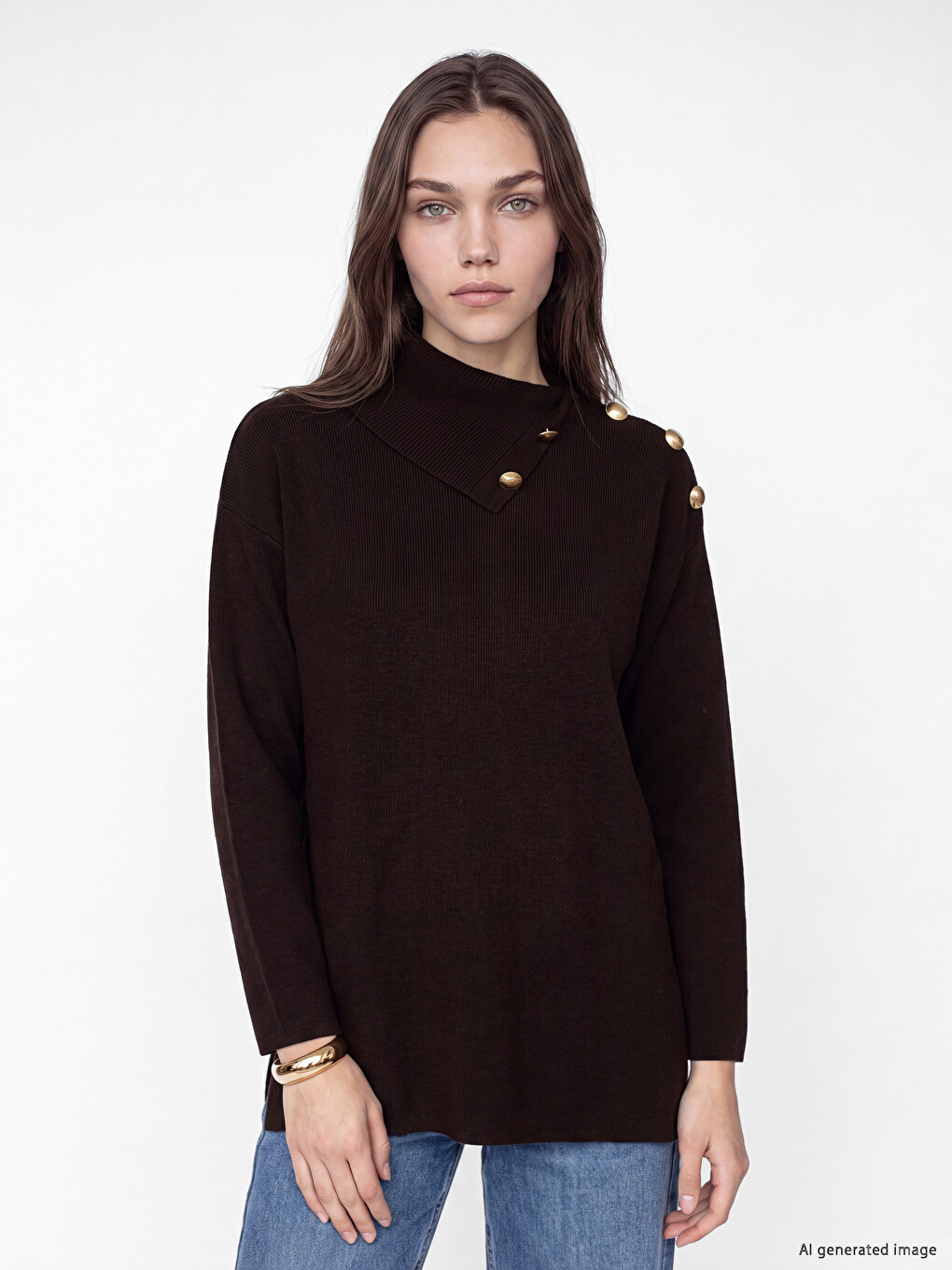 Turtleneck Women's Knitwear Sweater