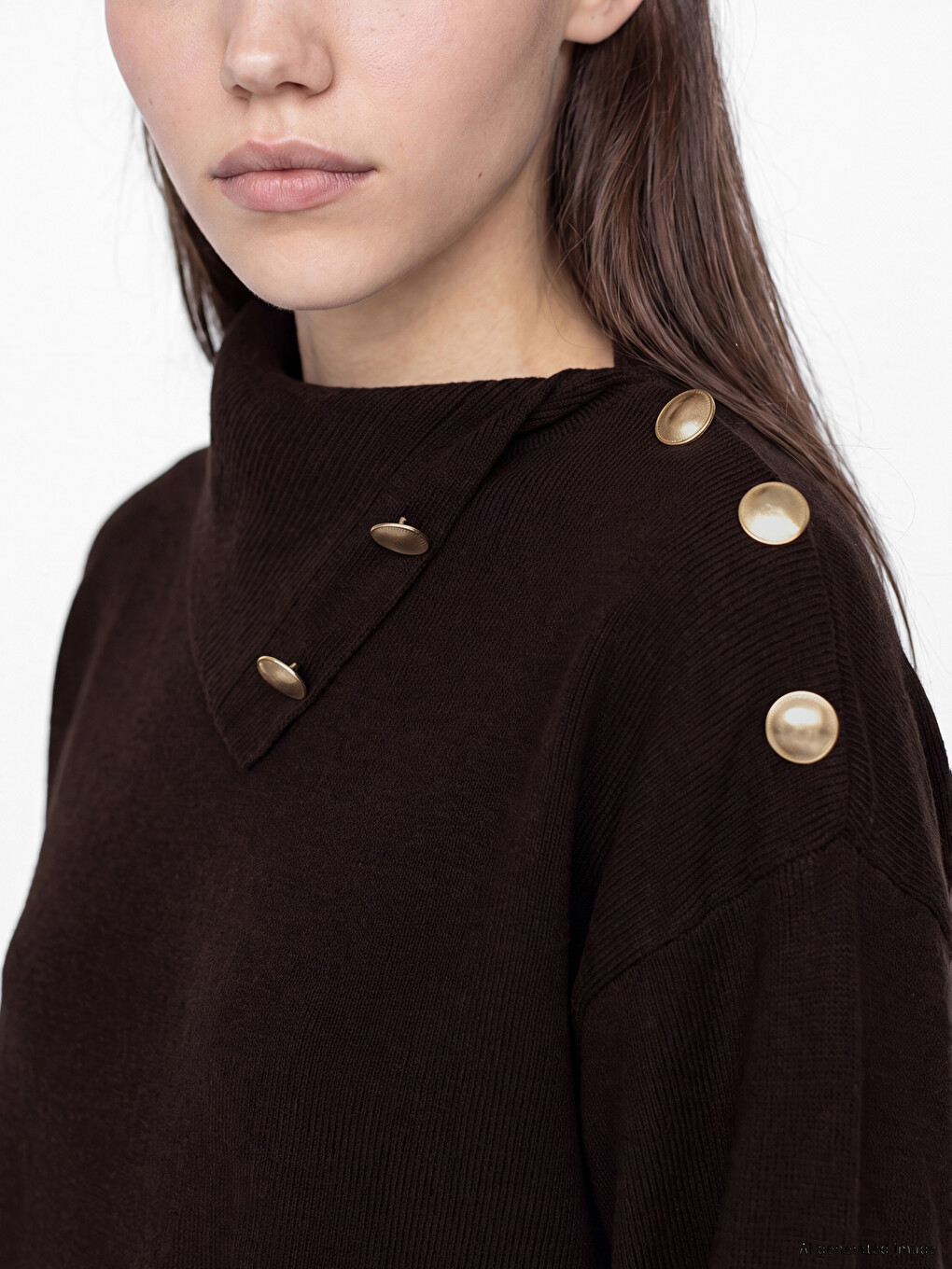 Turtleneck Women's Knitwear Sweater-2
