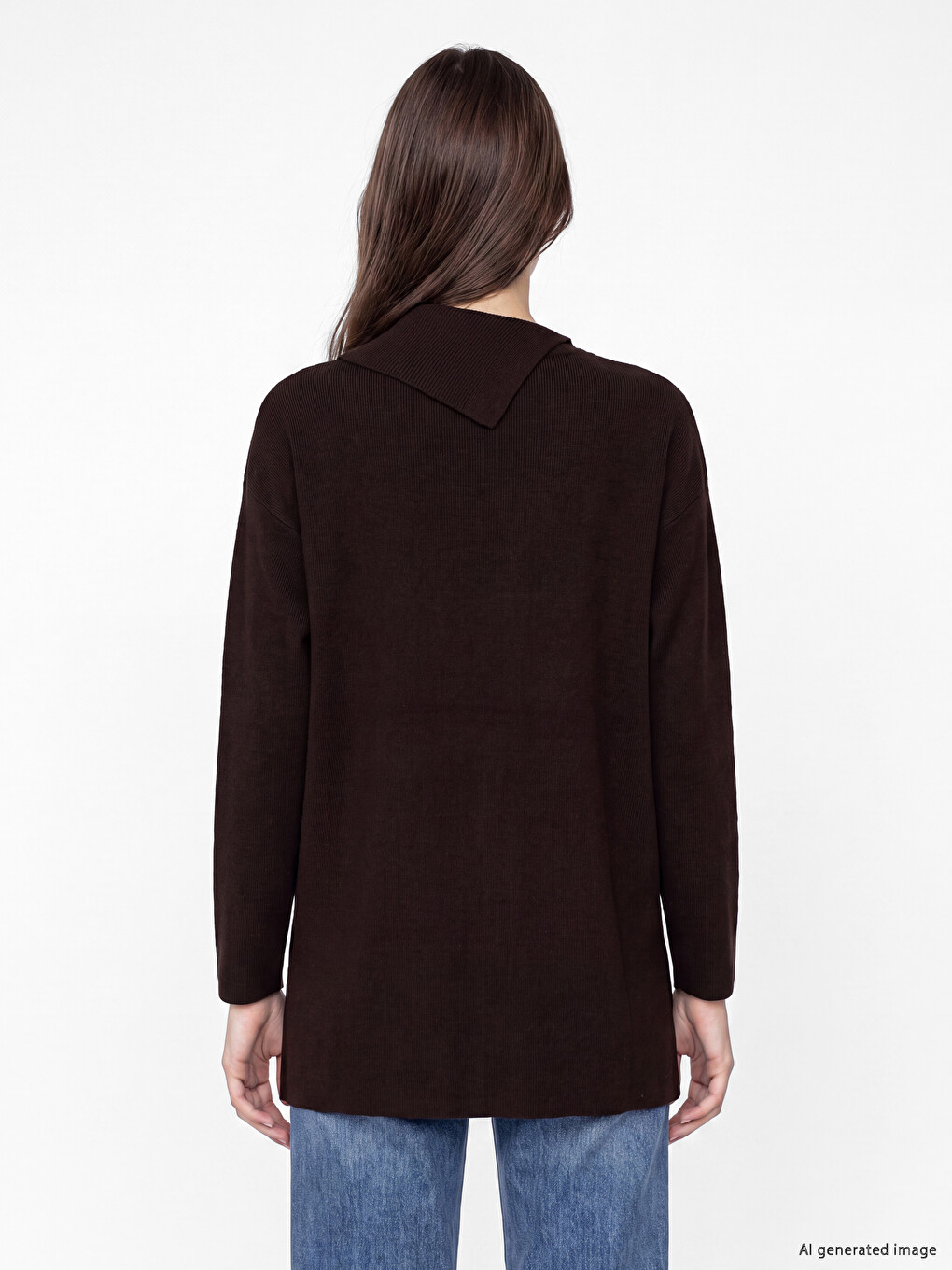 Turtleneck Women's Knitwear Sweater-3
