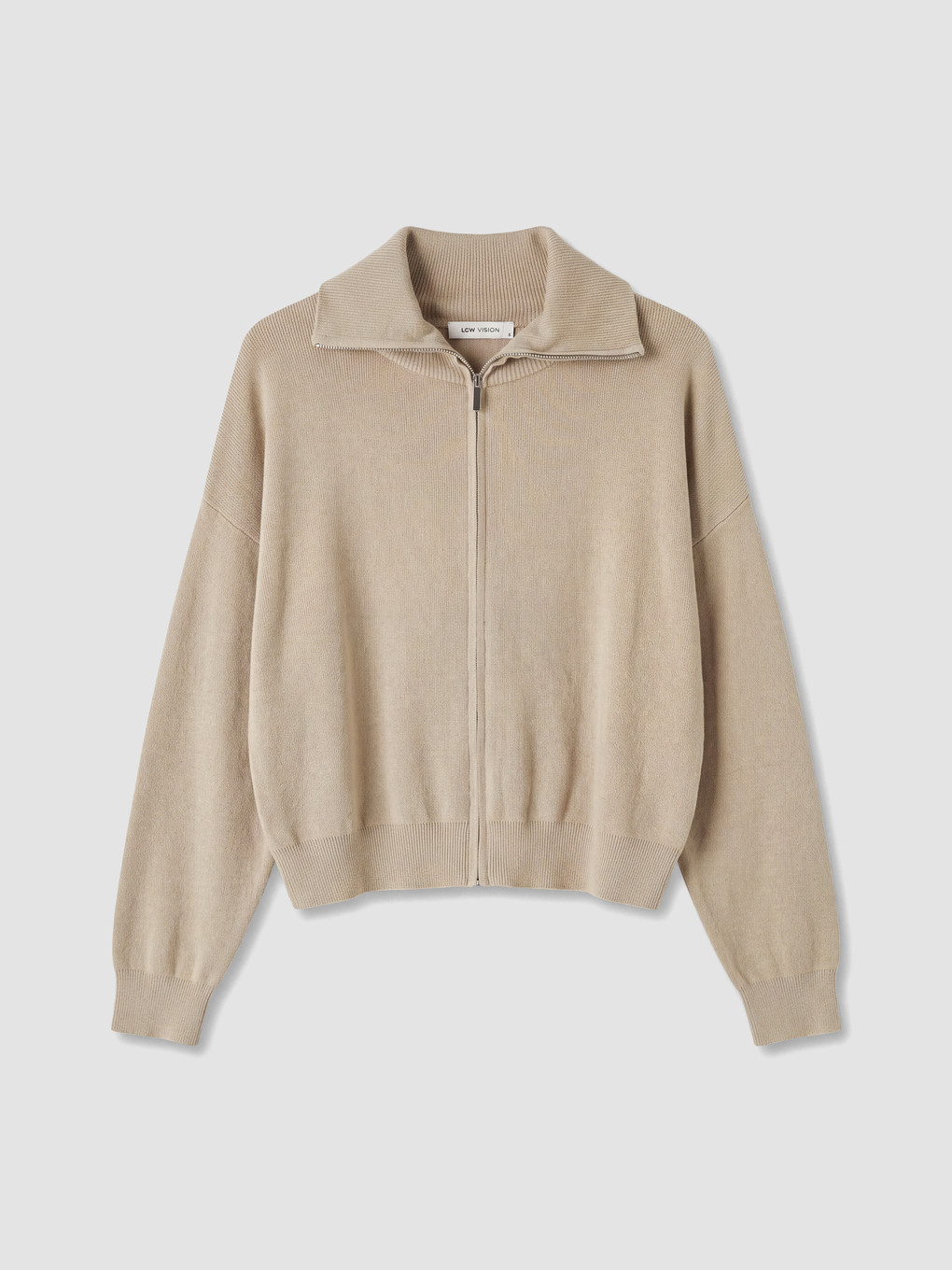 Polo Collar Women's Knitwear Cardigan