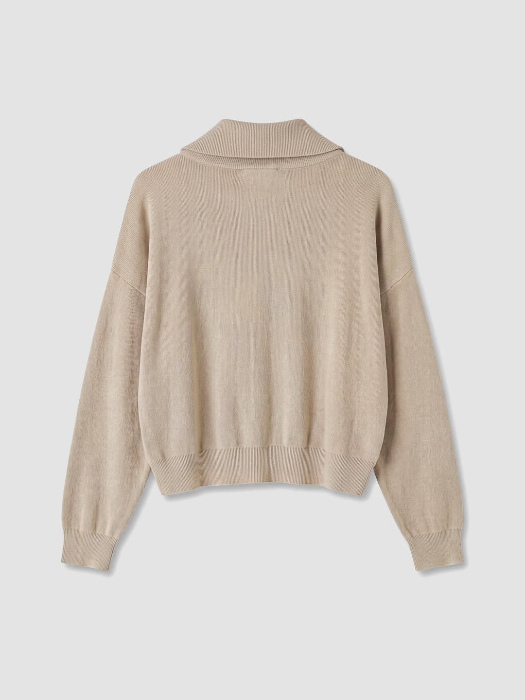 Polo Collar Women's Knitwear Cardigan-2