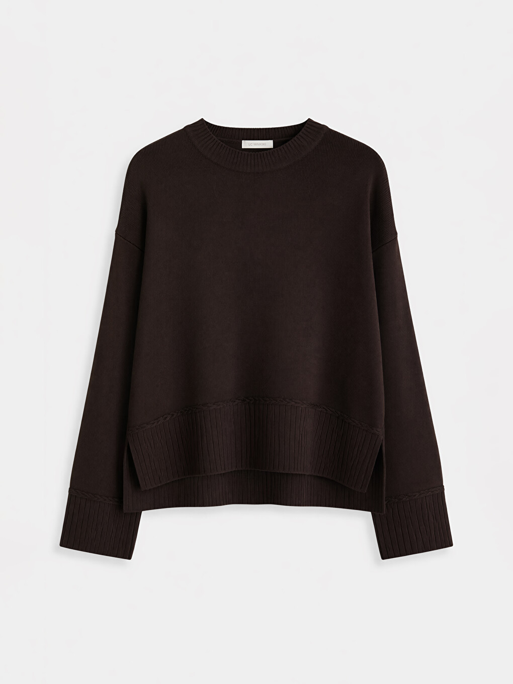 Crew Neck Women's Knitwear Sweater-4