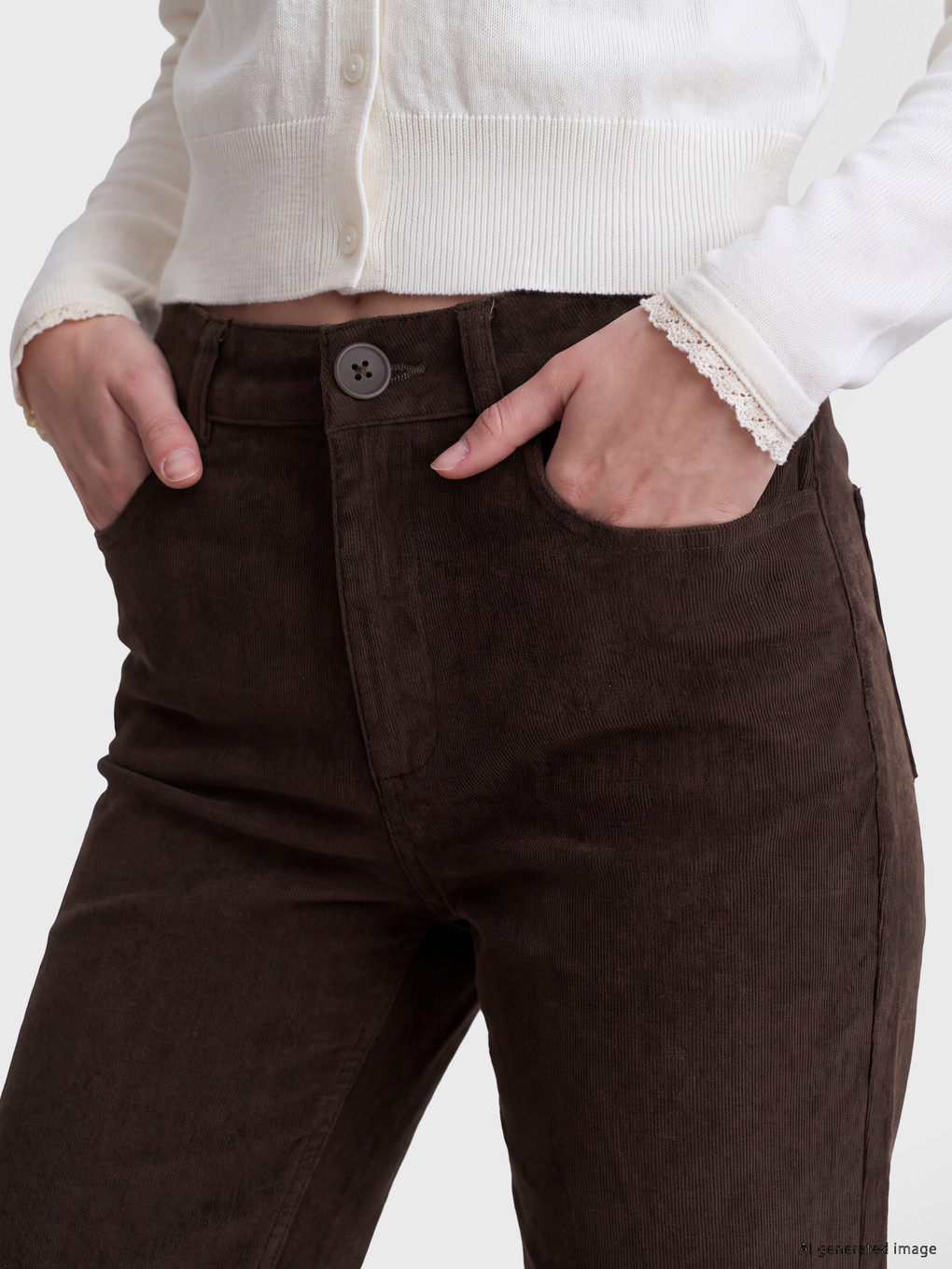 Flare Women's Velvet Trousers-2