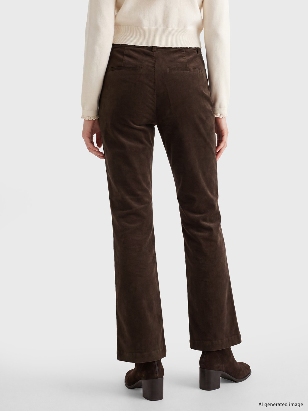 Flare Women's Velvet Trousers-3
