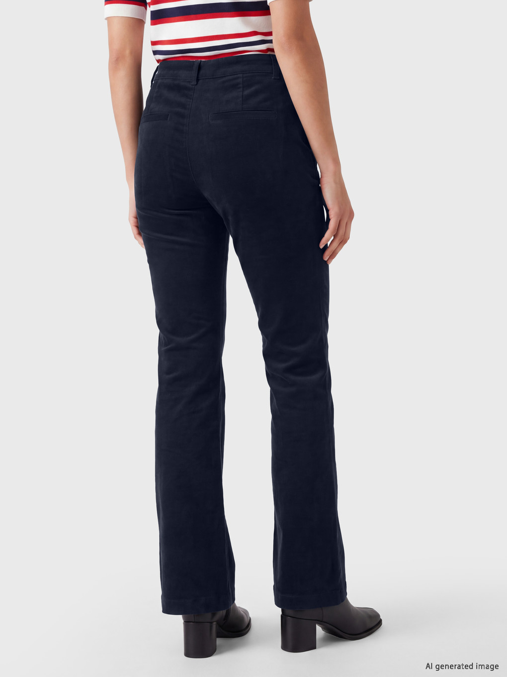 Flare Women's Velvet Trousers-3