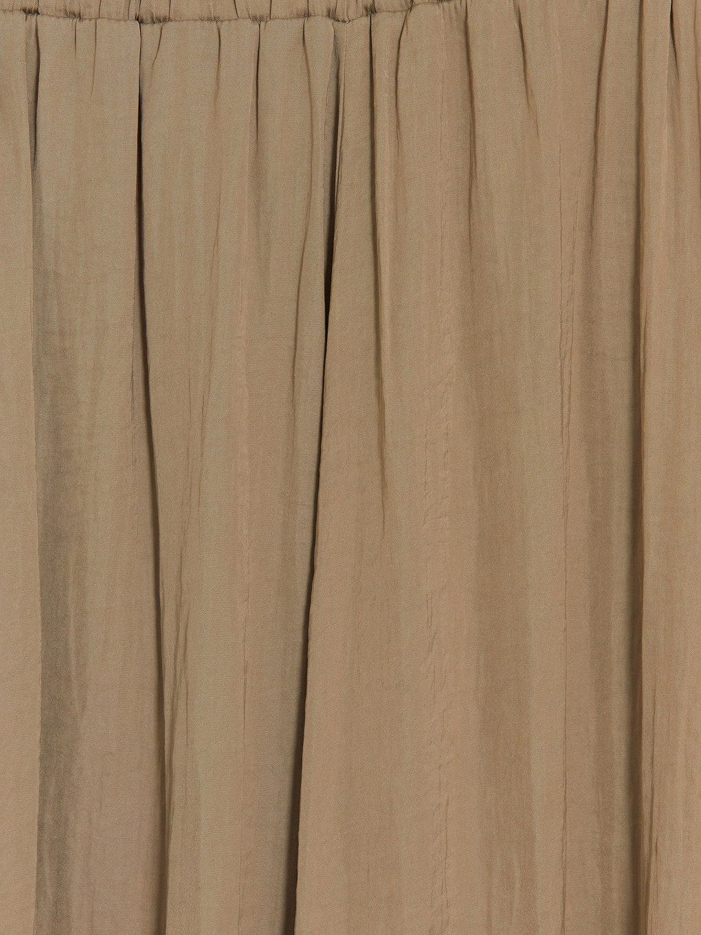 Women's Elastic Waist Crinkled Midi Skirt-5