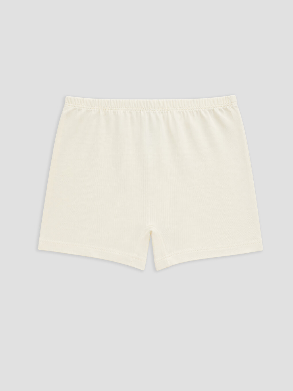 Ekru Fiyonk Baskılı Kız Çocuk Boxer-1