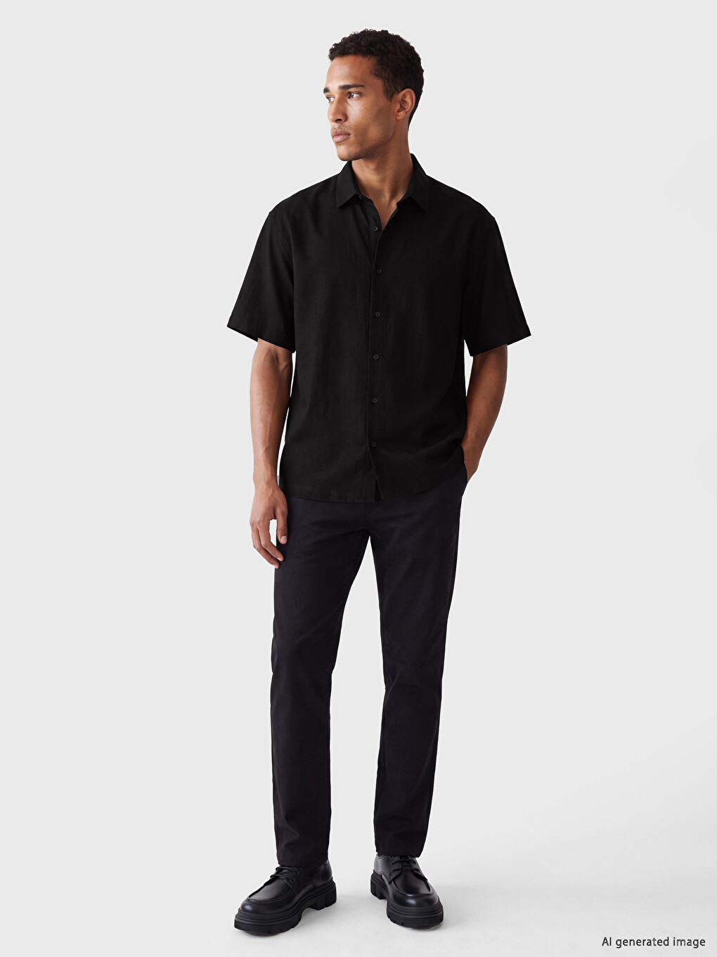 Relax Fit Textured Men's Shirt-1