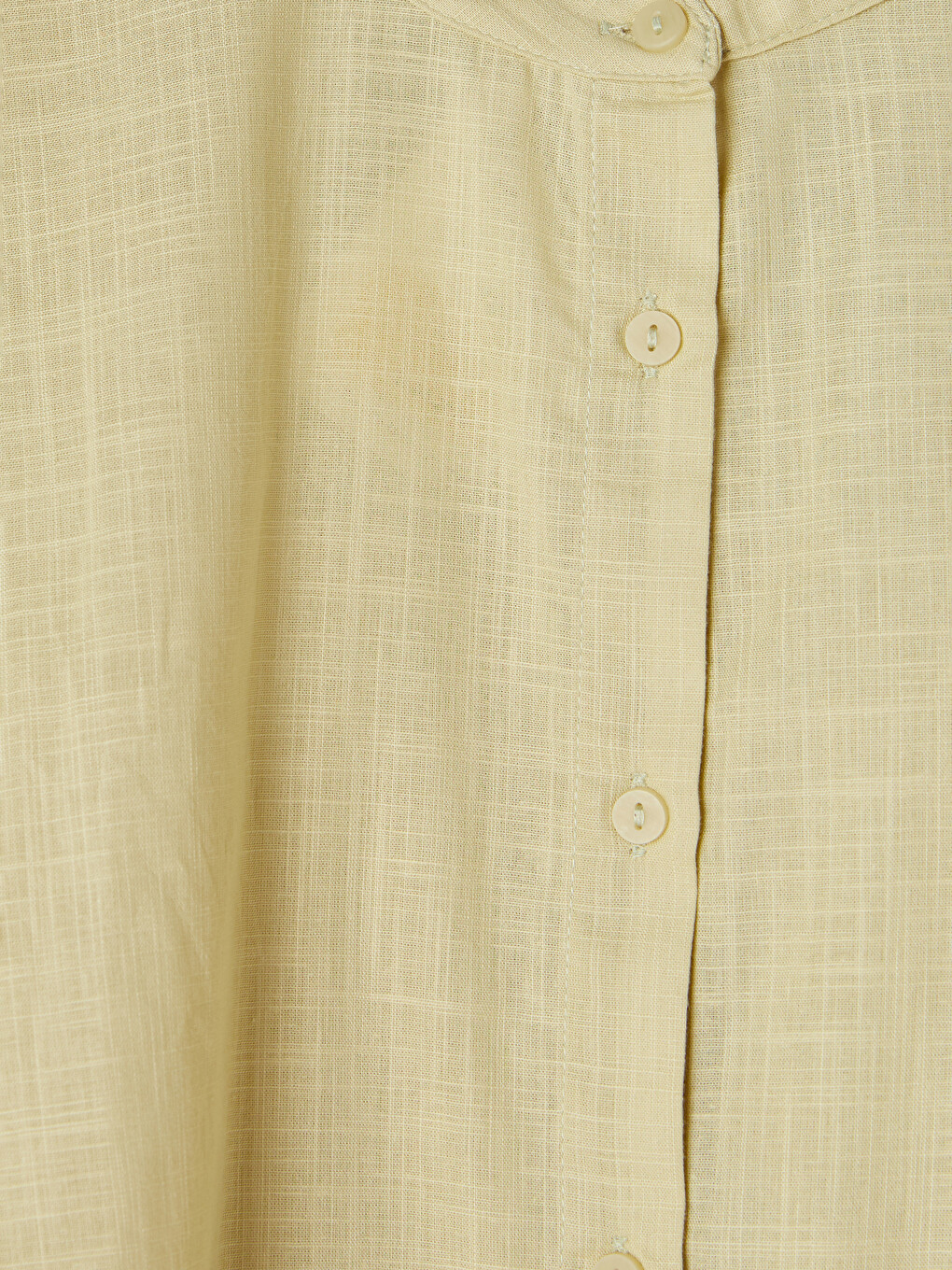 Grandad Collar Regular Fit Women's Shirt-5