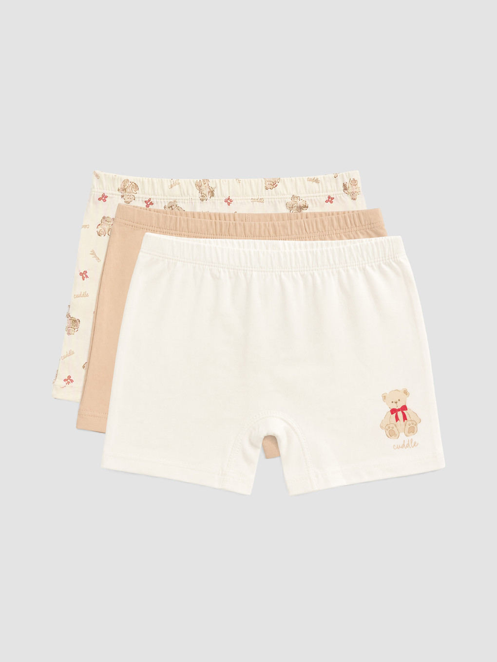 Girl Ecru Boxer Briefs-5