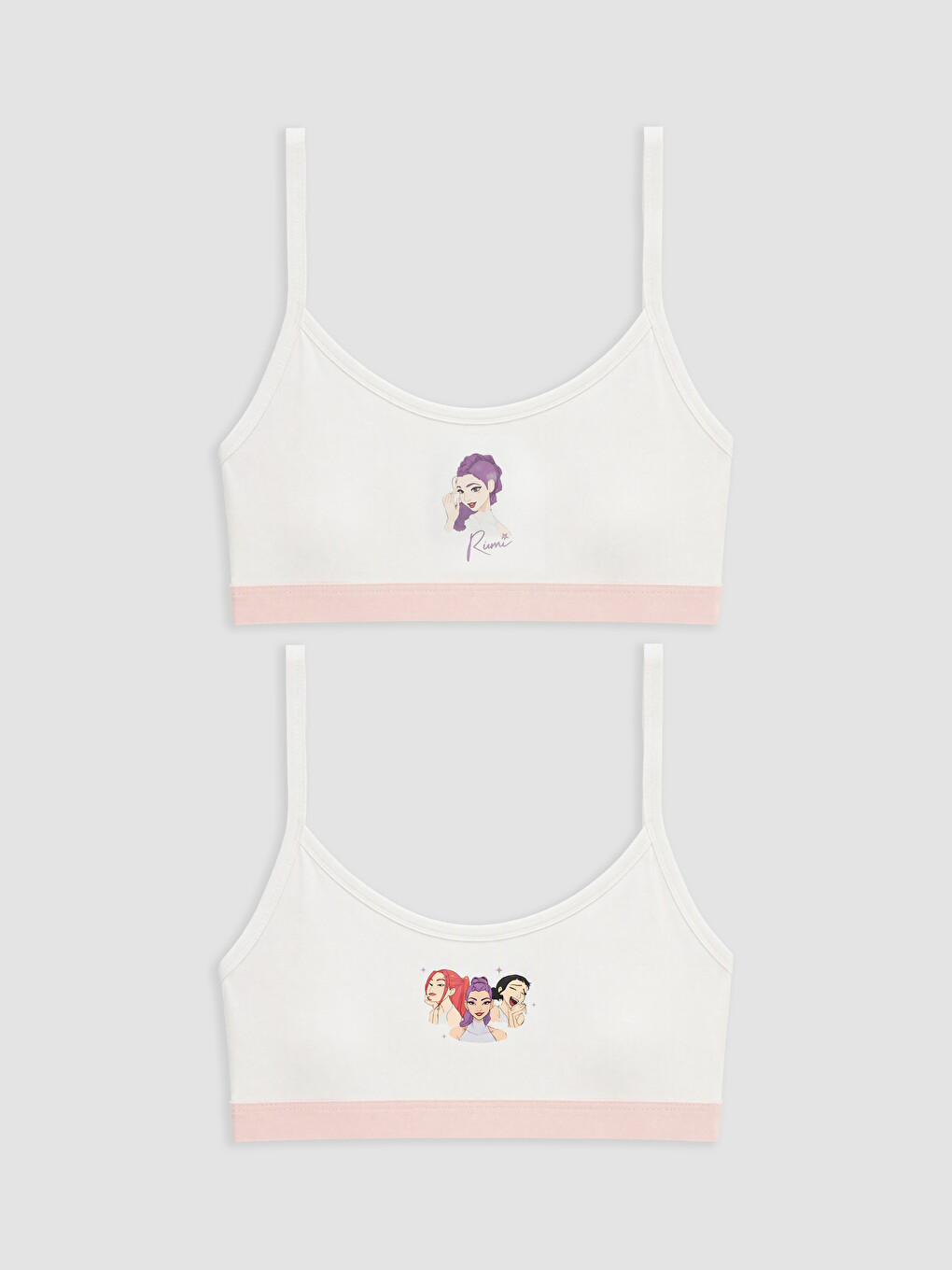 K-pop Demon Hunters Printed Girls' Bustier 2 Pack