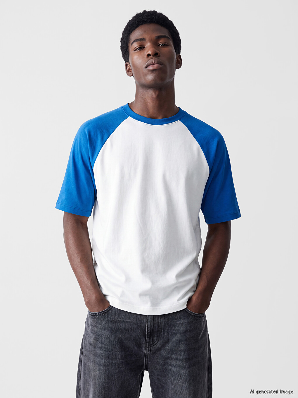 T-shirt Me Jakë Të Rrumbullakët Për Burra