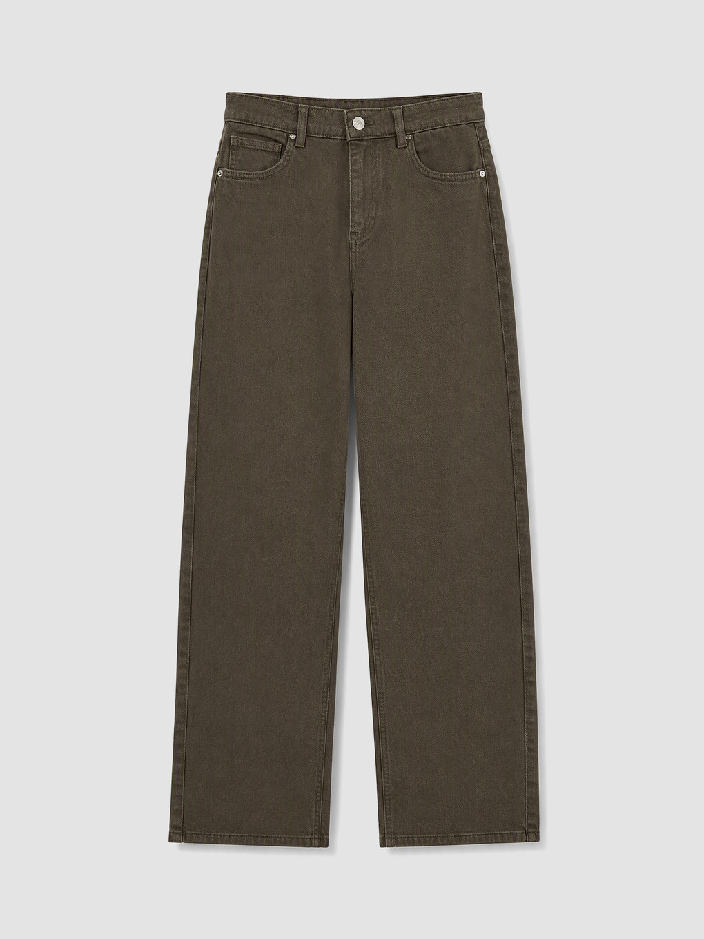 Woman Green Jeans