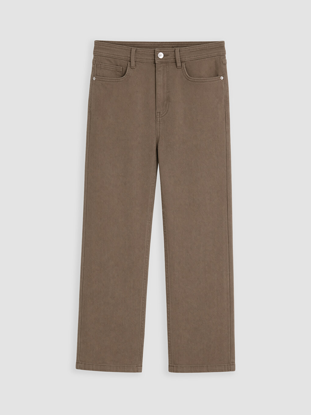 Crop Flare Kadın Jean Pantolon-4