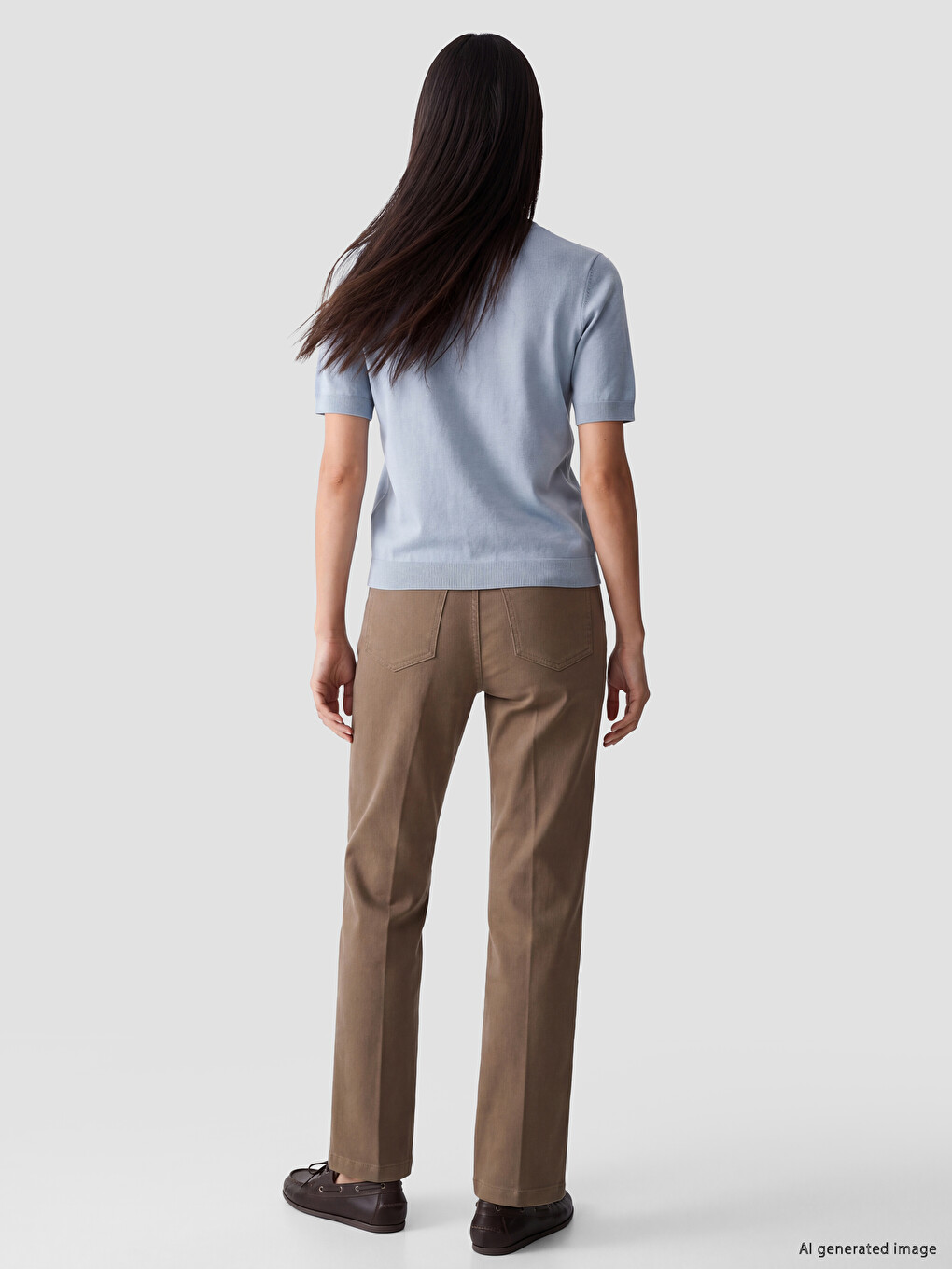 Crop Flare Kadın Jean Pantolon-3