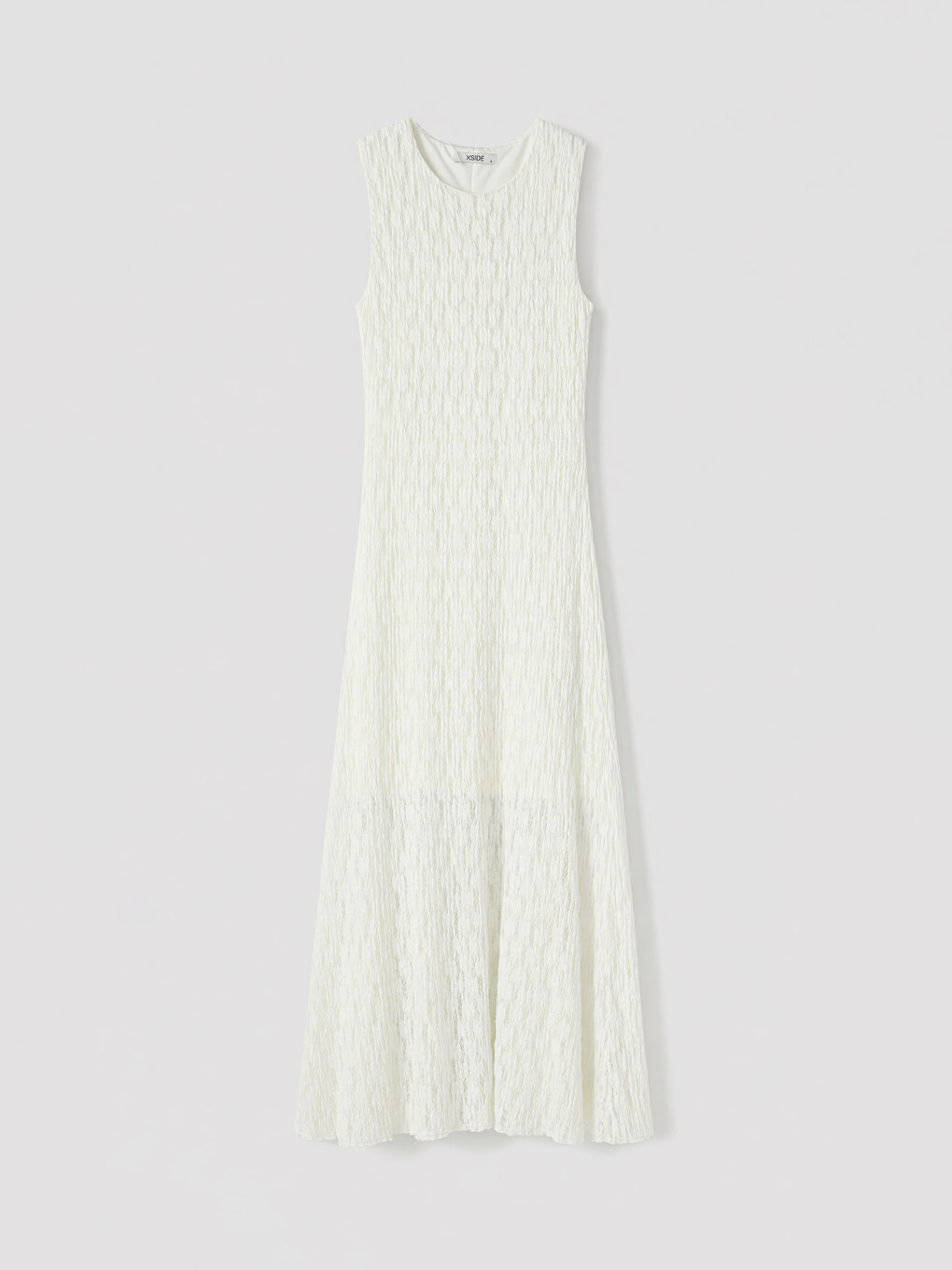 Crew Neck Lace Bodycon Dress-4