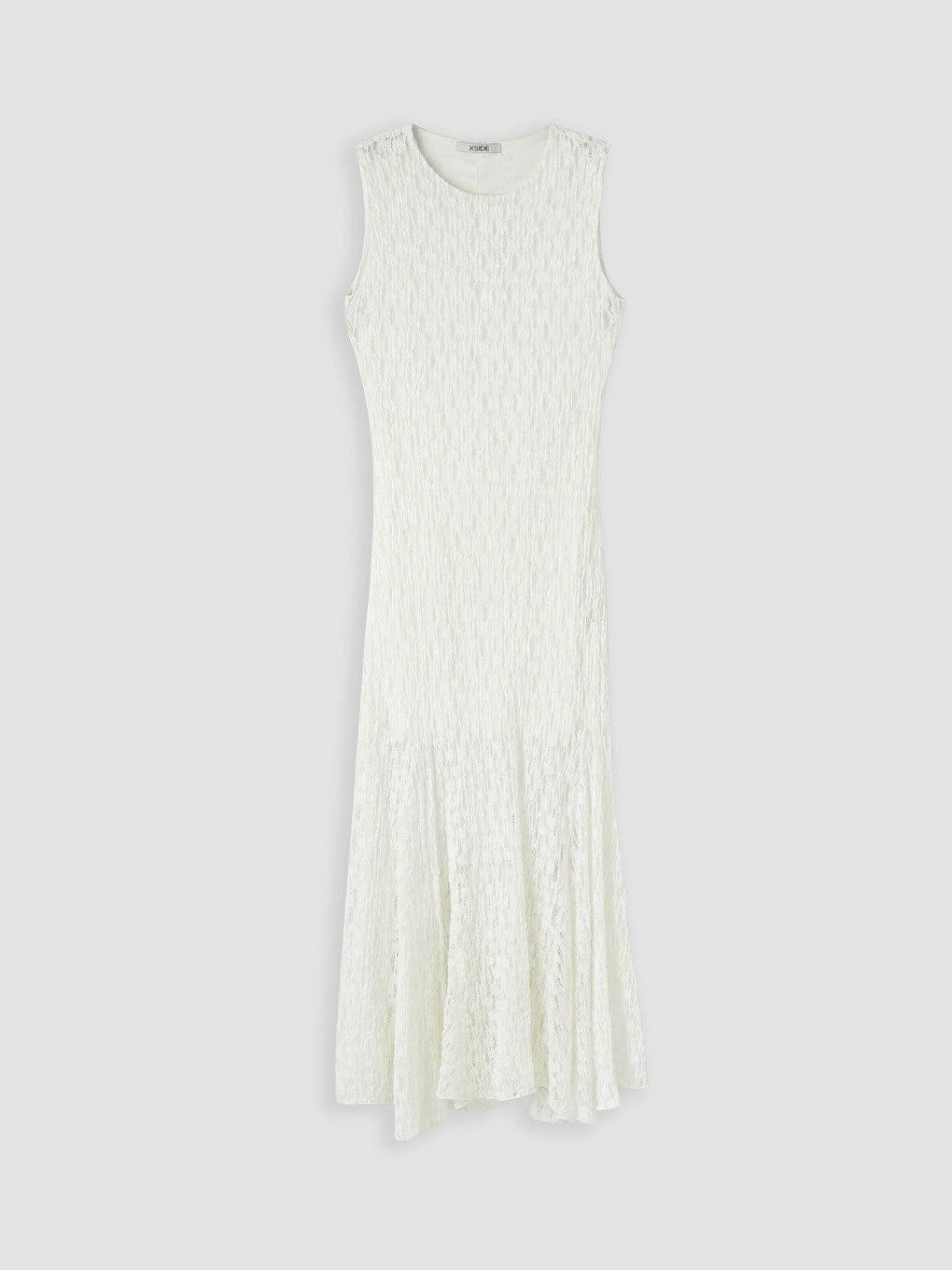 Crew Neck Lace Bodycon Dress-4