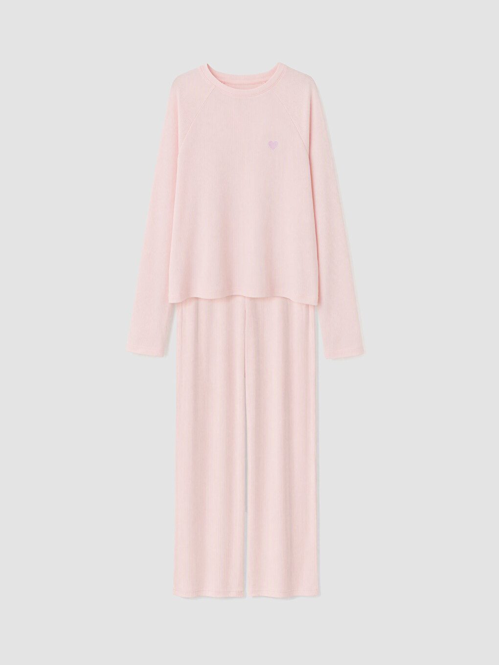 Pembe Bisiklet Yaka Kız Çocuk Pijama Takım
