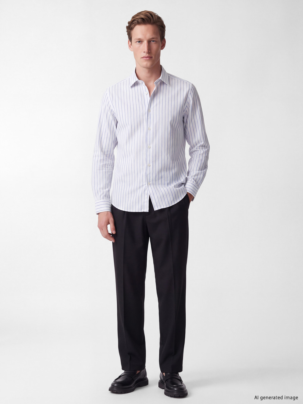 Regular Fit Striped Men's Shirt-1