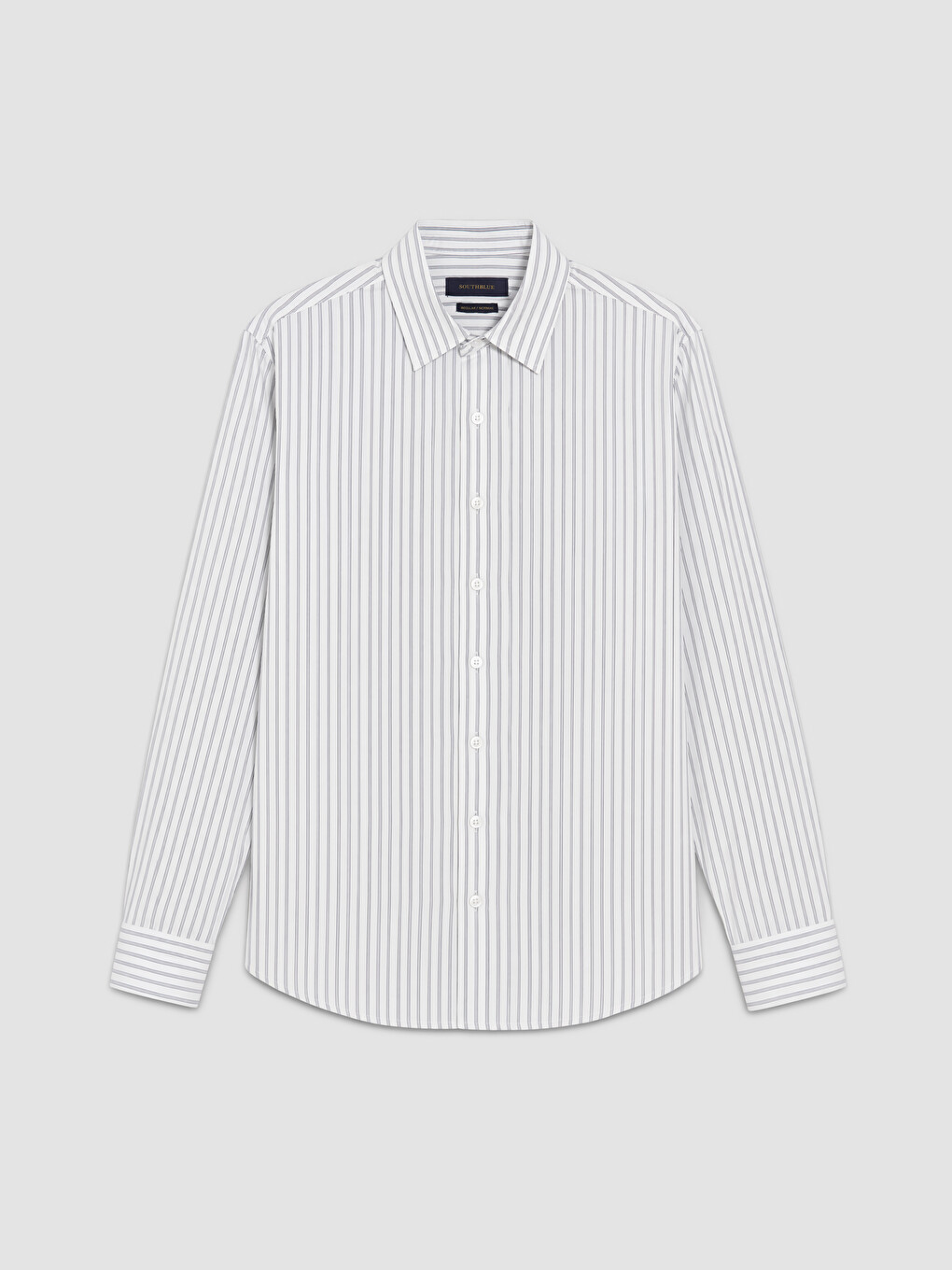 Regular Fit Striped Poplin Men's Shirt-4