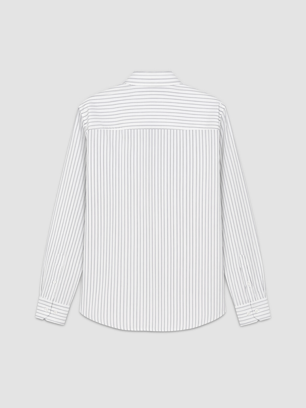 Regular Fit Striped Poplin Men's Shirt-5