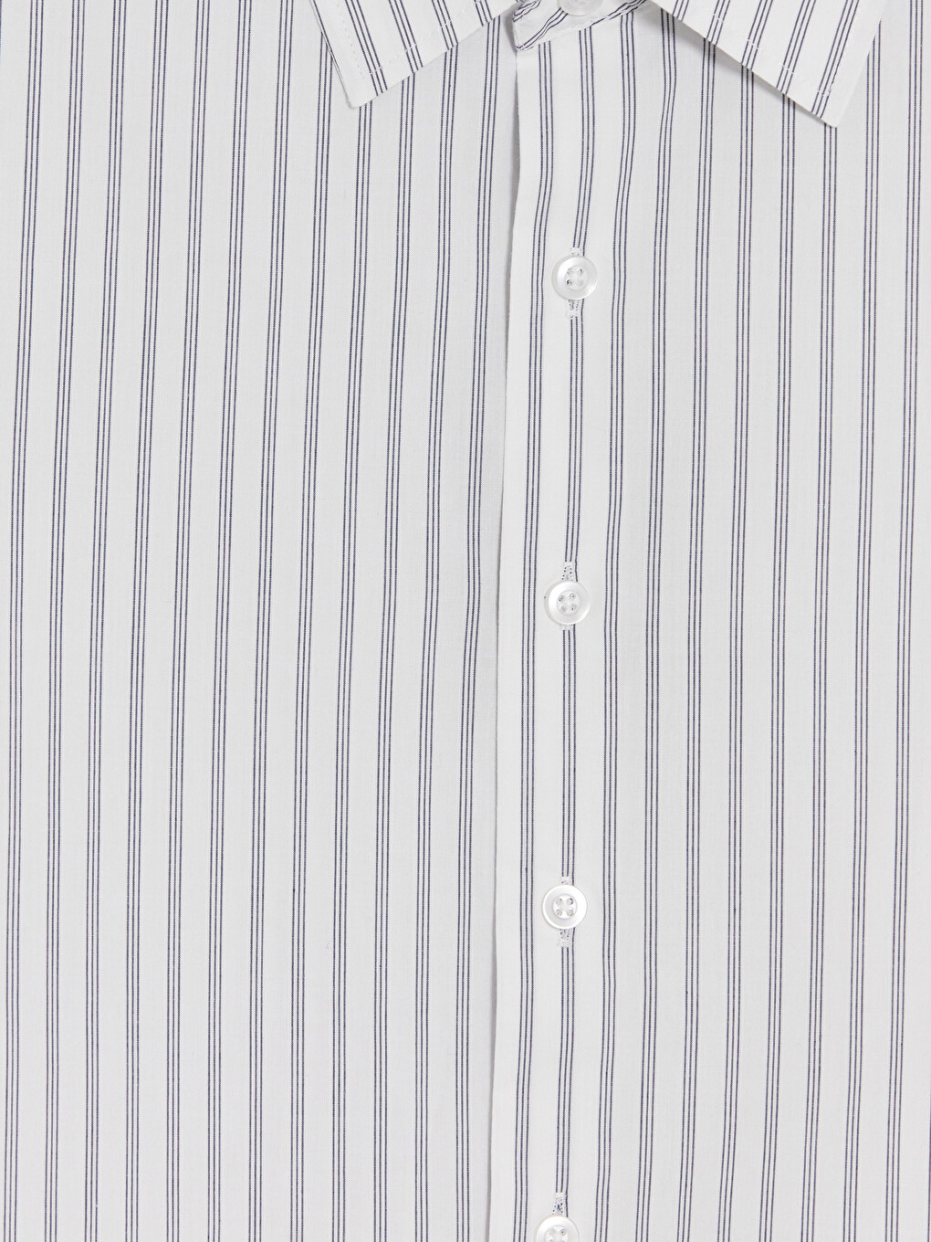 Regular Fit Striped Poplin Men's Shirt-6