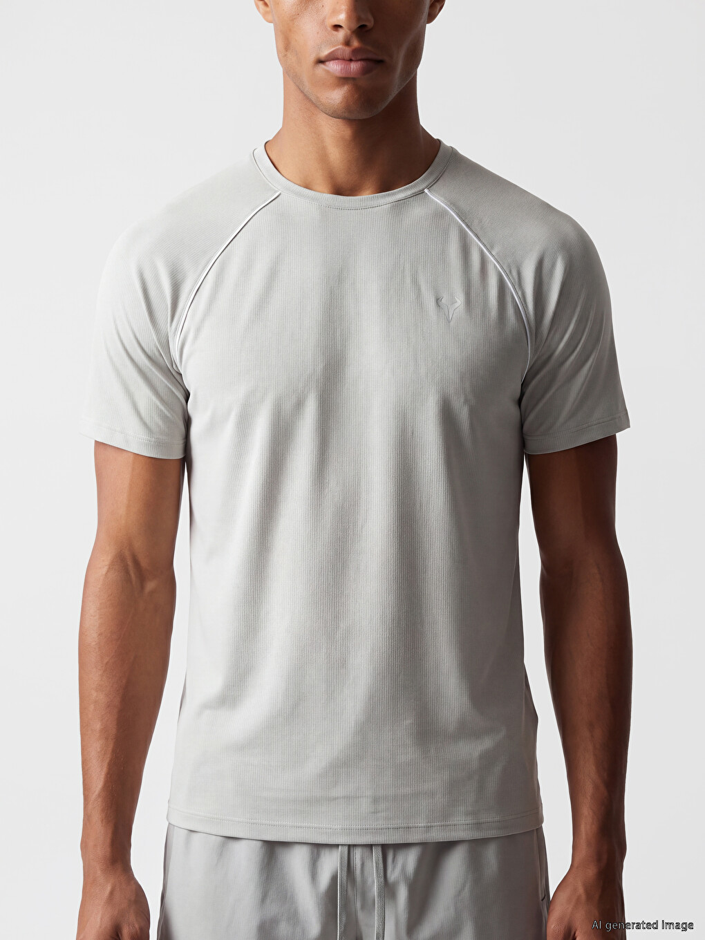 Crew Neck Men's Sport T-shirt-2
