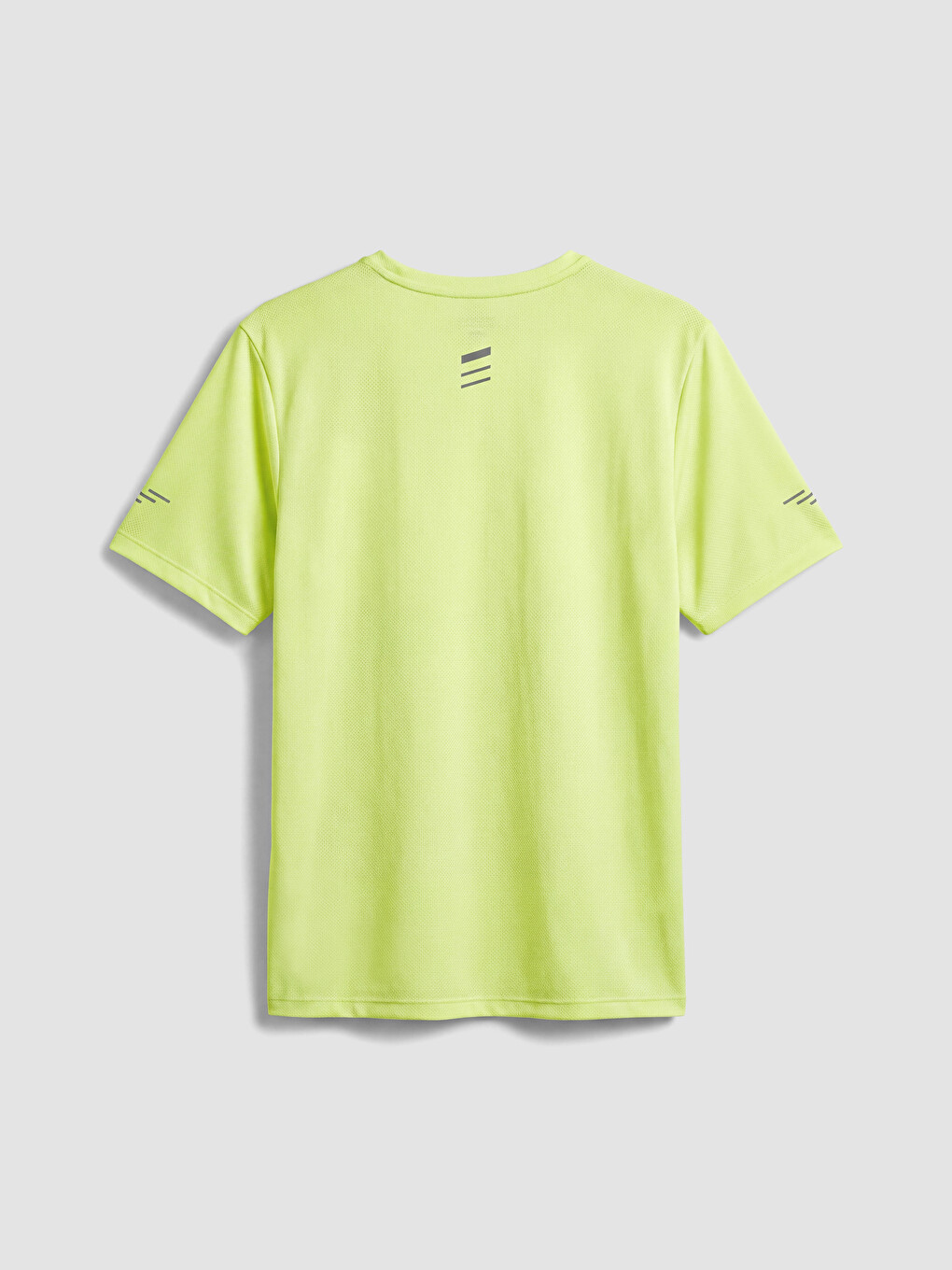 Yeşil Bisiklet Yaka Erkek Spor Tişört-2