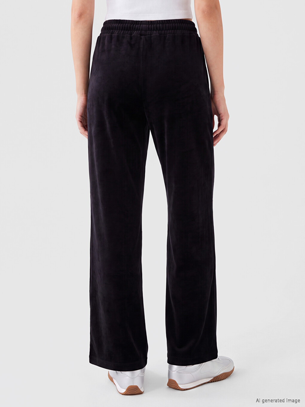 Pantaloni De Trening Negru Femeie-3