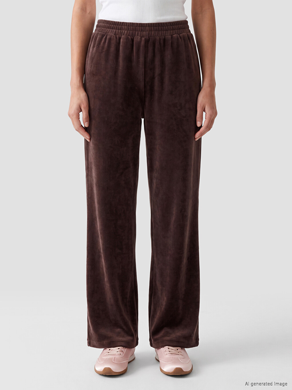 Pantaloni De Trening Visiniu Femeie-1