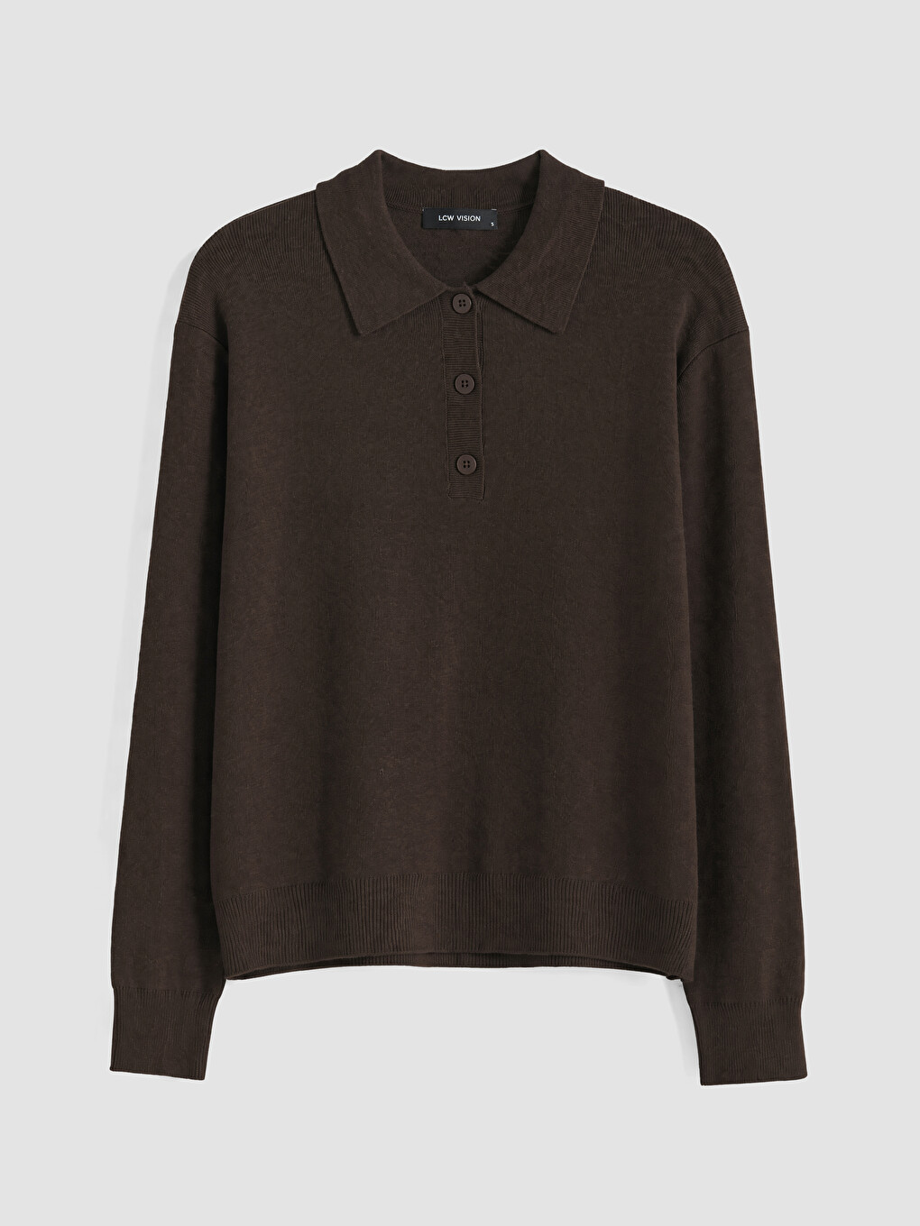 Polo Collar Women's Knitwear Sweater-4