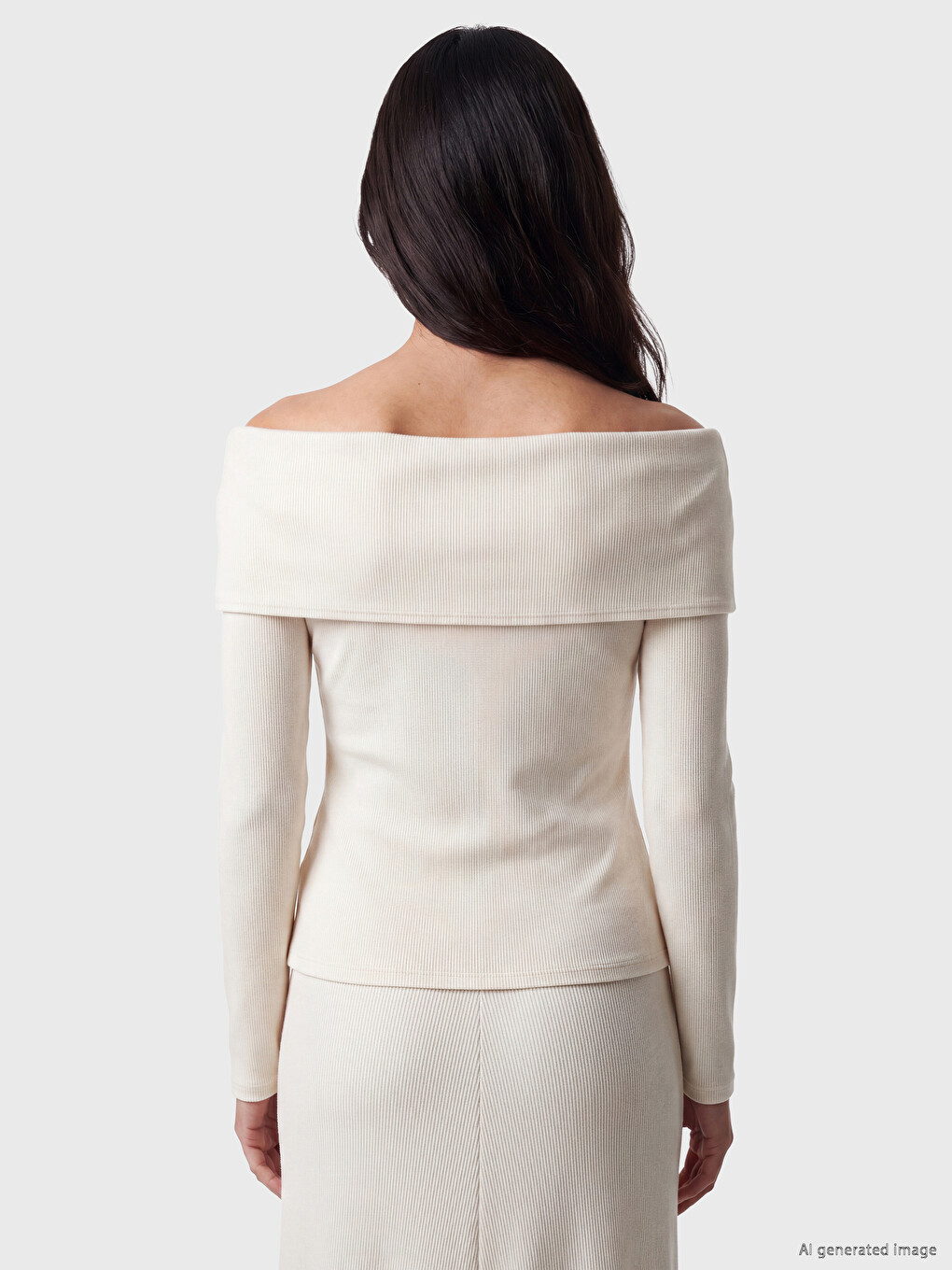 Woman Beige Blouse-3