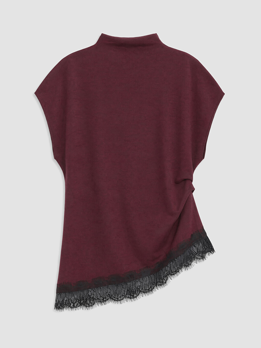 Mock Neck Lace Detailed Blouse-6