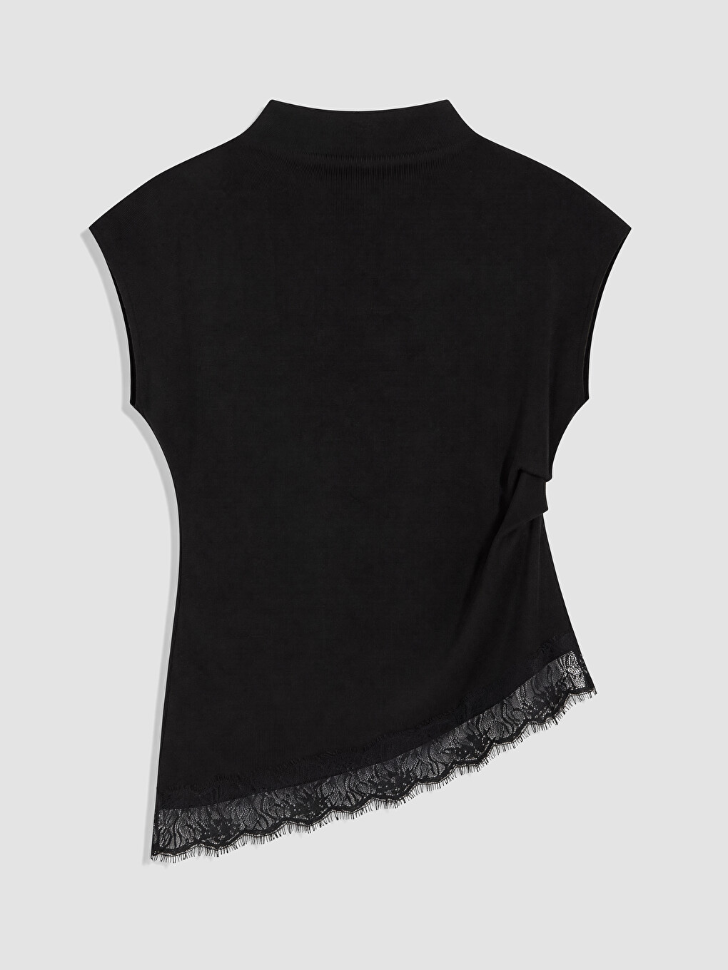 Mock Neck Lace Detailed Blouse-7