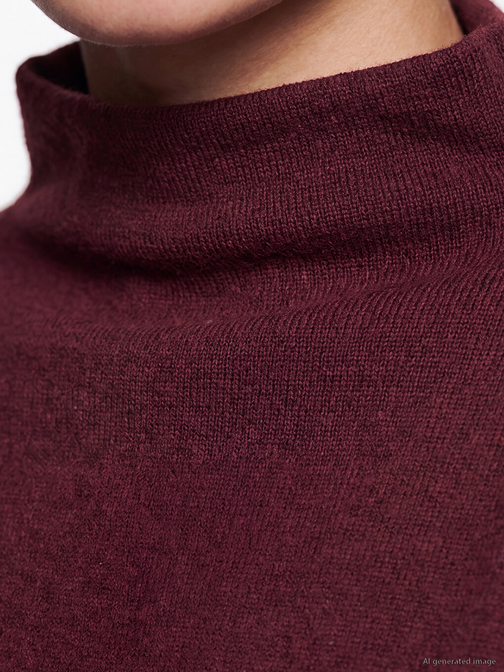 Mock Neck Lace Detailed Blouse-2