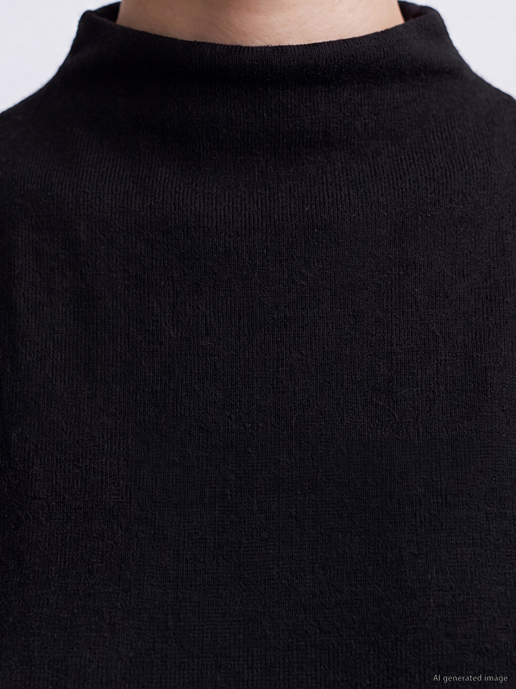 Mock Neck Lace Detailed Blouse-2