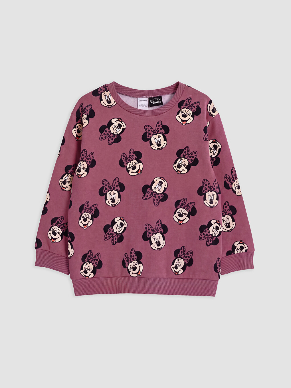 Pembe Minnie Mouse Baskılı Kız Çocuk Takım-1