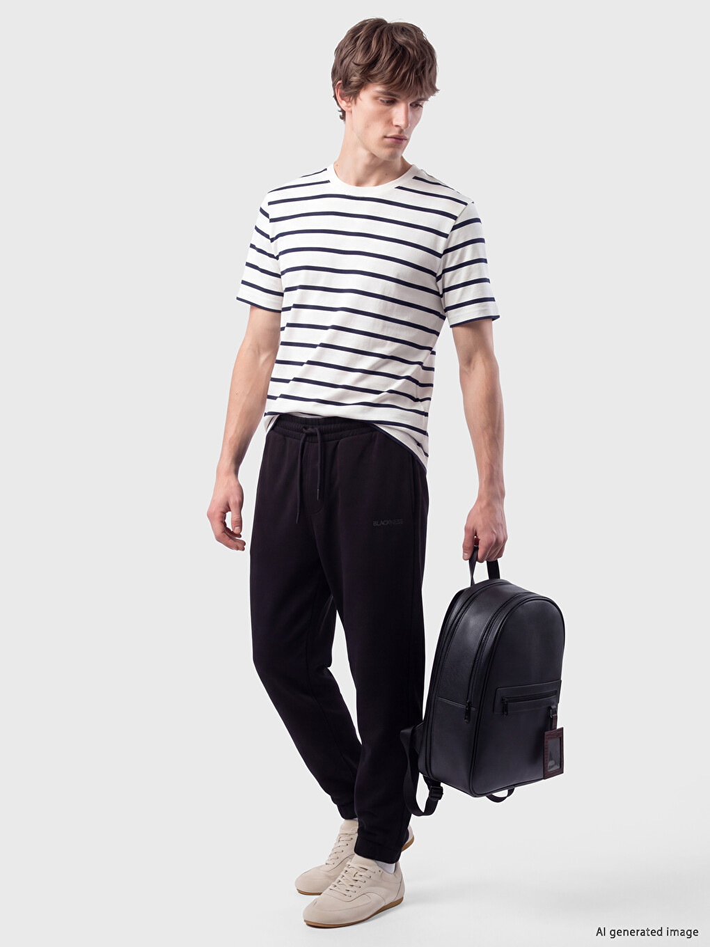Siyah Regular Fit Erkek Jogger Eşofman Altı