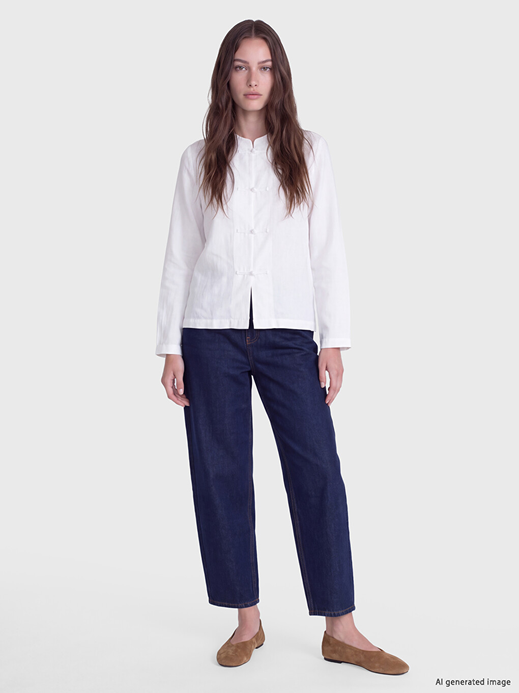 İndigo Barrel Jean