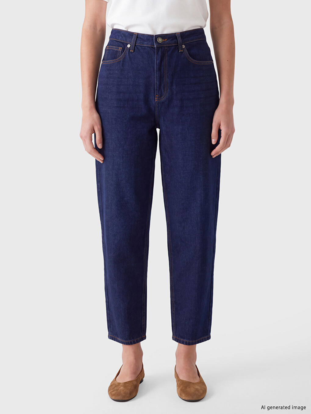 İndigo Barrel Jean-1